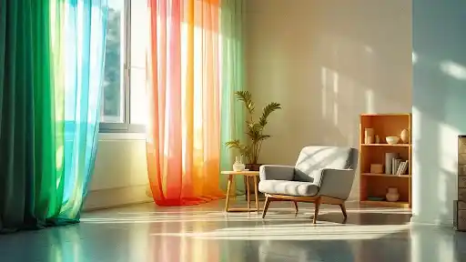 بهترین رنگ پرده برای پذیرایی