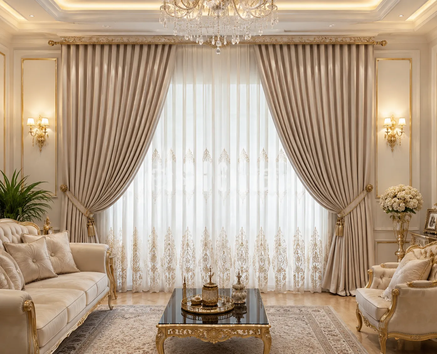 جدیدترین مدل پرده پذیرایی کلاسیک ۱۴۰۵