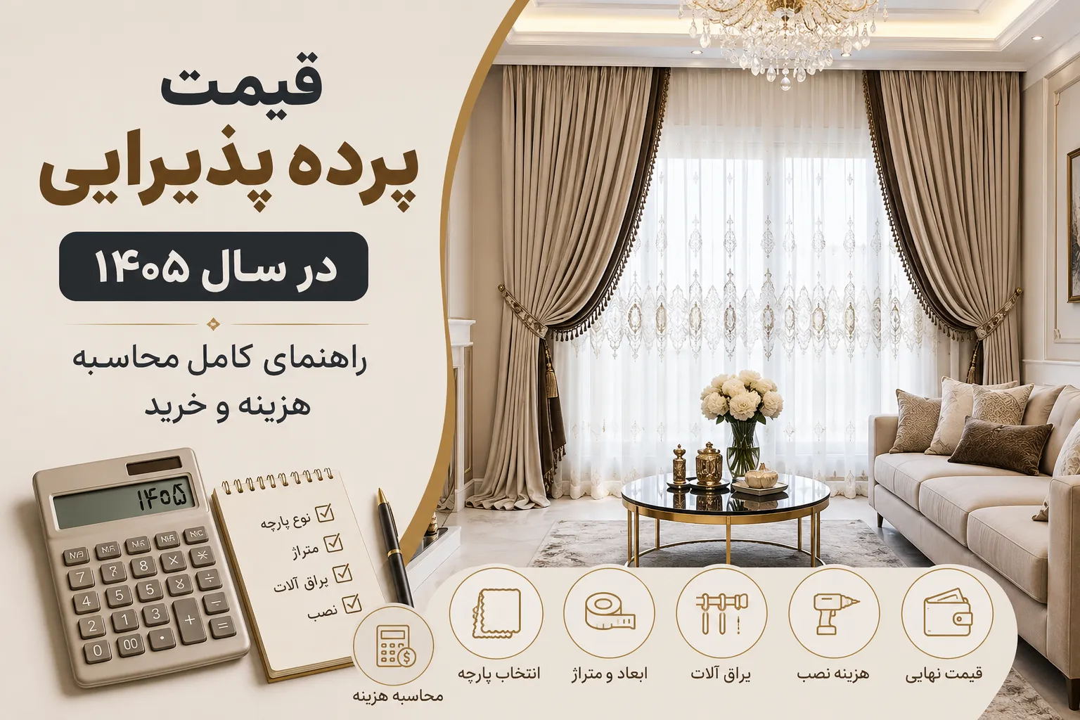 قیمت پرده پذیرایی