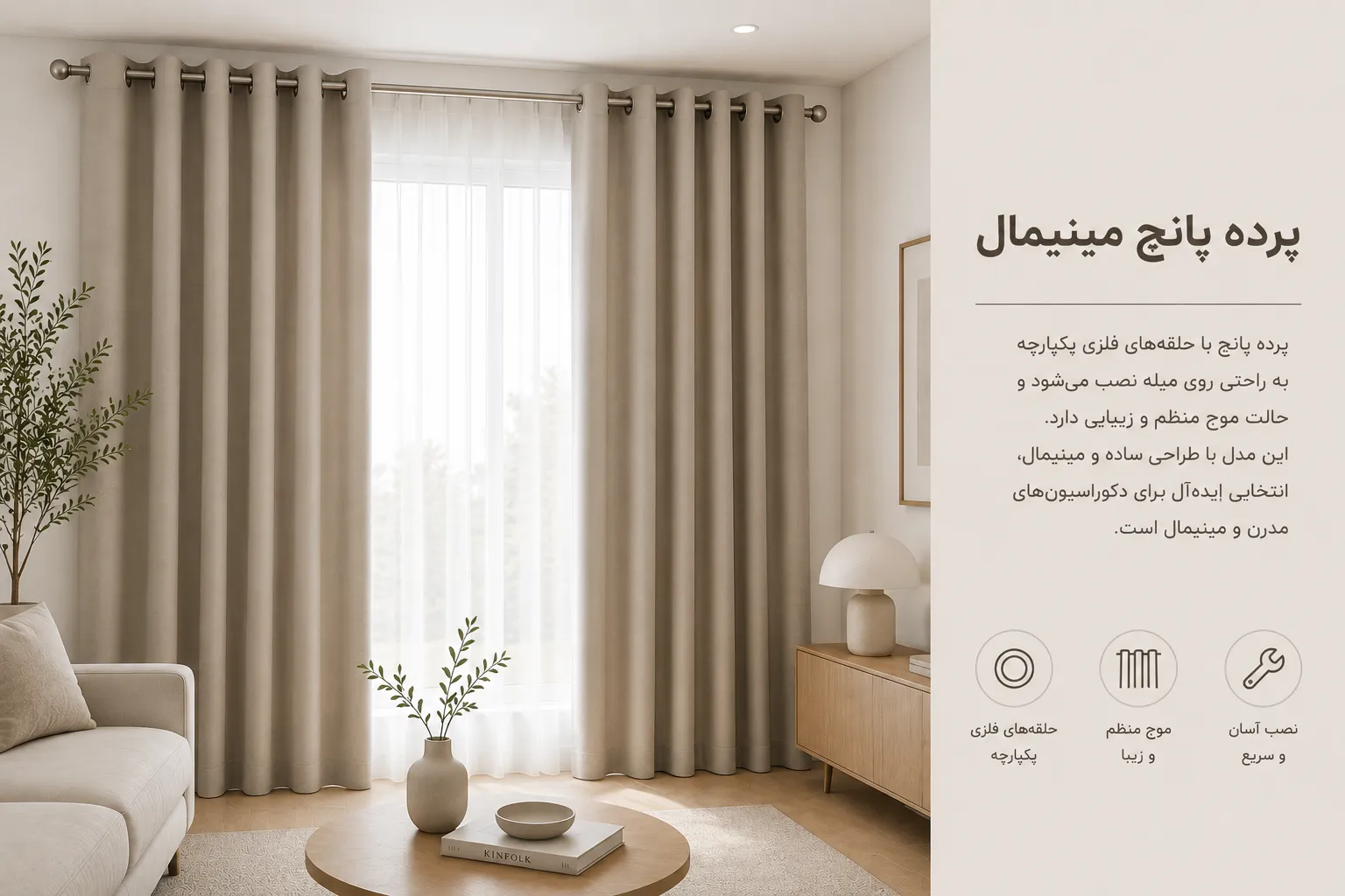 پرده پانچ مینیمال